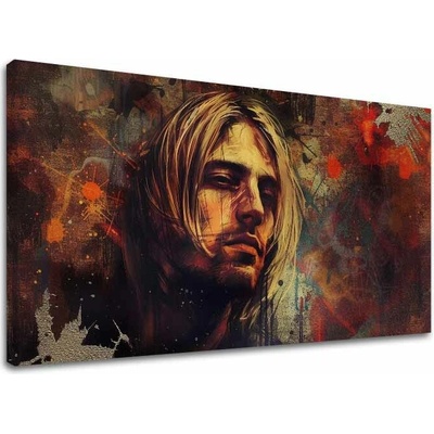 Obraz Kurt Cobain - V srdci grunge - 100x50 cm