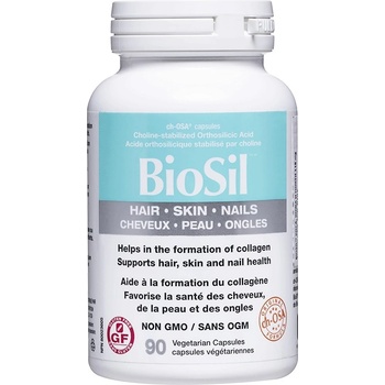 Natural Factors BioSil Hair, Skin & Nails, 90 капсули, Natural Factors