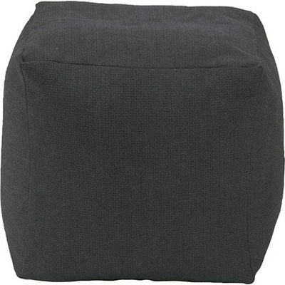 PUFRELAX Пуф, 130л. , Табуретка Куб XL - Eerie Black, Перящ се калъф, Гама Premium, Пълнеж от Полистиролни перли (PUF-G-CXL-PT-ERBL)