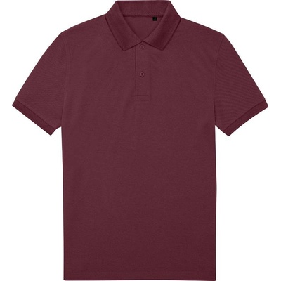 B&C My Eco polo Piqué polo burgundy červená