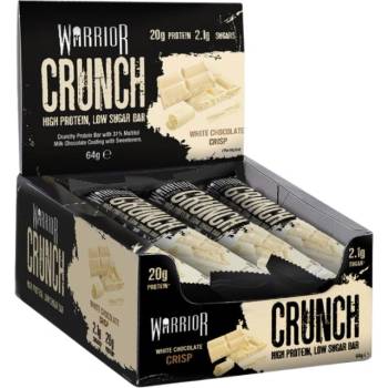 Image 1 of Warrior Crunch Bar | Low Sugar [12 x 64 грама] Хрупкав бял шоколад