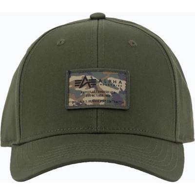 ALPHA INDUSTRIES CREW Camo dark olive