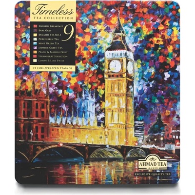 Ahmad Tea sada čajov Timeless Collection plech 72 x 2 g