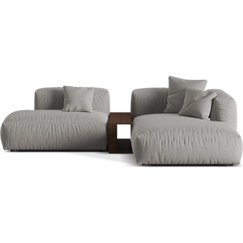 Micadoni Светлосив модулен ъглов диван (десен ъгъл) Martina - Micadoni Home (MIC_SET1R_169_F1_MARTINA5)