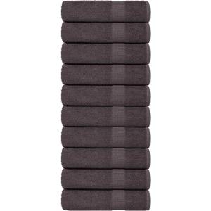 vidaXL Кърпи за баня FROGN 10 бр. Антрацит 100x150 см 360 г/м2 (136691)