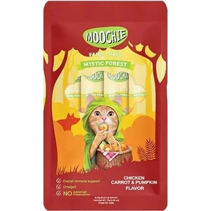 Moochie Fairy Puree Chicken & Carrot and Pumpkin 5×15 г - лакомство за котки