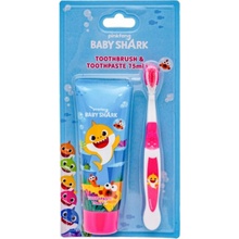 Novak's International Baby Shark dětská zubní pasta 75 ml + kartáček dárková sada