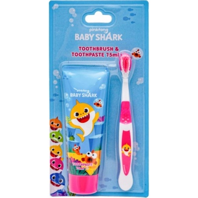 Novak's International Baby Shark dětská zubní pasta 75 ml + kartáček dárková sada