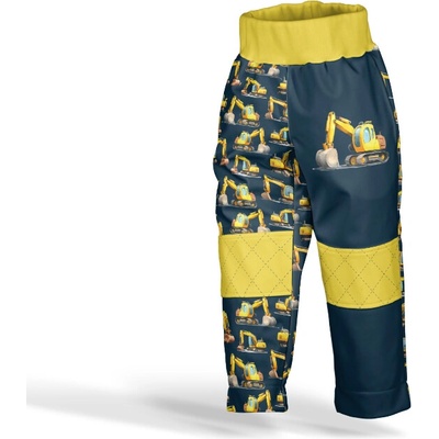Takoy Panel so strihom 128 softshell nohavice bagre tmavomodré