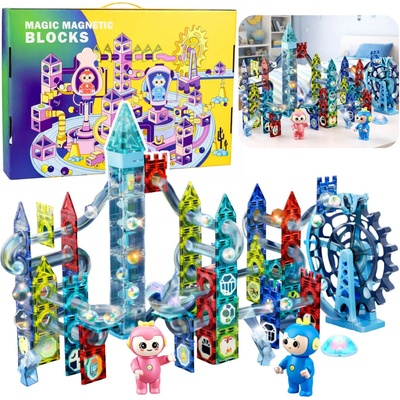 RKToys Magnetická kuličková dráha 118 ks