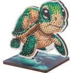 Craft Buddy Комплект за диамантена бродерия Craft Buddy - Crystal Art Buddies, Костенурка (CBCAFGR-31GEN049)