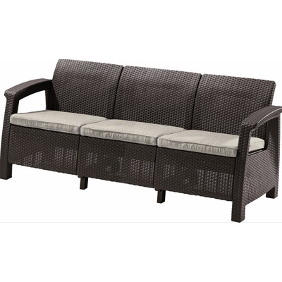 KETER pohovka GREEK LOVE SEAT MAX | hnedá