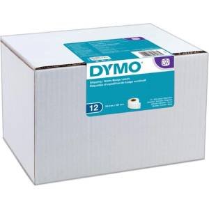 DYMO 99014, S0722420, 54mm x 101mm, оригинални хартиени етикети, 12 бр (S0722420)