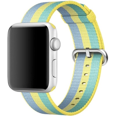 Apple Оригинална текстилна каишка за Apple Watch 42мм, 44мм, 45мм, 46мм, Ultra, Ultra 2, Ultra 3 49мм - Apple Watch Woven Nylon Band (жълт-зелен) (MPW62ZM/A)