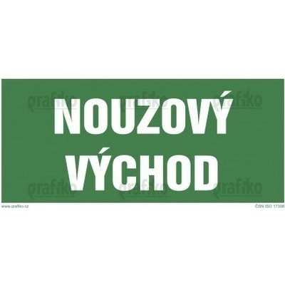 Grafiko | Nouzový východ - Materiál Plast, Rozměr 300x150mm