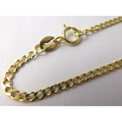 Klenoty Budín Pánský pevný zlatý náramek ze žlutého zlata PANCER 585/1,05gr 21cm HK7024