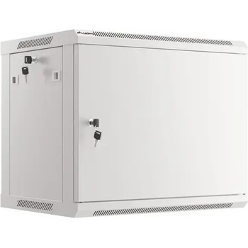 Image 1 of Lanberg Комуникационен шкаф, Lanberg rack cabinet 19" wall-mount 9U/600x450 for self-assembly with metal door grey (flat pack) (WF01-6409-00S)