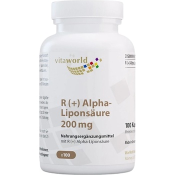 Image 1 of vitaworld R (+) Alpha Lipoic Acid 200 mg | R-ALA [100 капсули]
