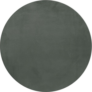 Ayyildiz Зелен кръгъл килим подходящ за пране ø 120 cm Pouffy - Ayyildiz Carpets (POUFFY1201205100GREEN)