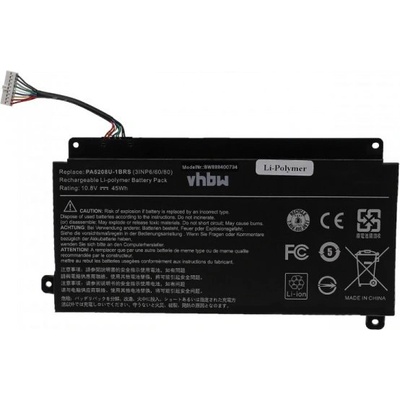 VHBW Батерия за Toshiba Satellite Radius P50W-B / P55W-C, 10.8 V, 4166 mAh (888400734)