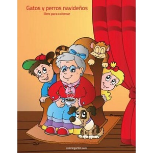Gatos y perros navidenos libro para colorear 1 | Nick Snels (ISBN: 9781983438974)