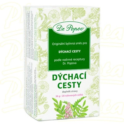 Dr.Popov Čaj Dýchací cesty 20 x 1,5 g