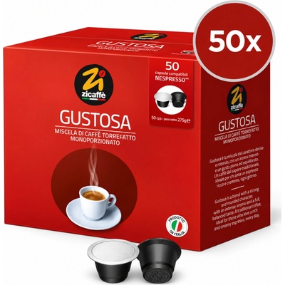 Zicaffé káva gustosa kapsle nespresso 50 ks