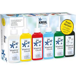 Kreul 42847 Комплект цветове за стъкло 5 x 80 ml (42847)