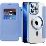 Techsuit Калъф за iPhone 13 Pro Max - SmartMag Book Case - Светло Син (KF2351775)