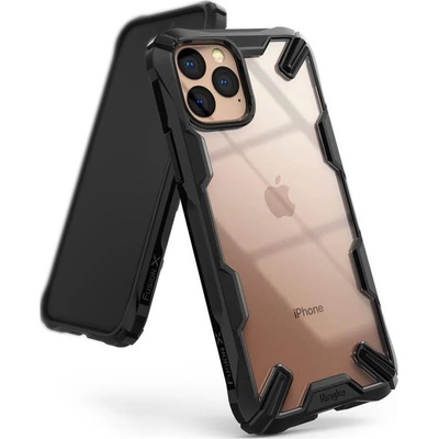 Ringke Противоударен Хибриден Калъф за iPhone 11 Pro Max, Ringke Fusion X Case, Черен (8809688891892)