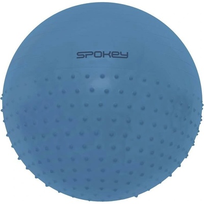 Spokey HALF FIT 2v1 Masážní gymnastický míč 65 cm modrý