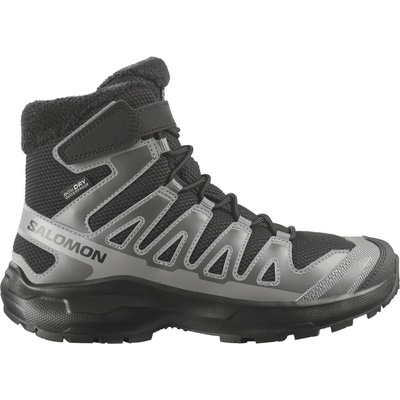 Salomon Детски зимни ботуши Salomon Kid's XA Pro Winter Mid Waterproof Winter boots - Black / Castlerock / Cloudburst - размер 39 (EU) (702-5849-0122)