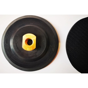 unášač šmirgľov-závit M14 suchý zips-Tuhý, Vyberte priemer: unášača 125mm tuhý