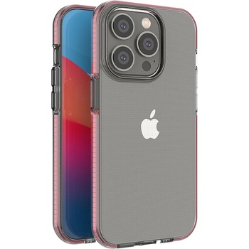 HQWear Кейс Spring Case за iPhone 14 Pro, със светлорозова рамка (KXG0037648)