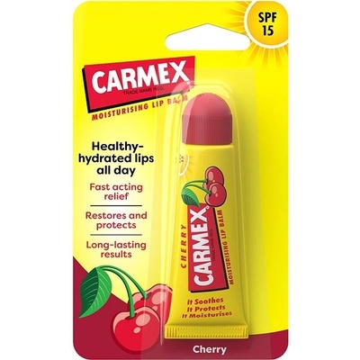 Carmex Cherry SPF15 hojivý balzám v tubě s příchutí třešní 10 g