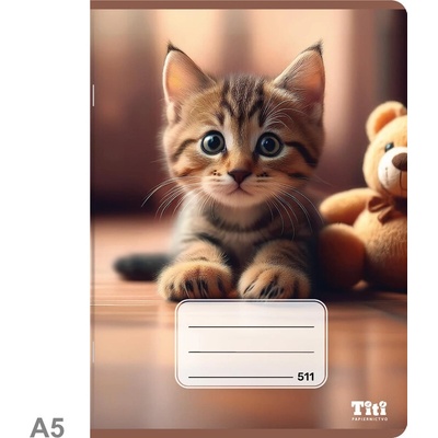 Topgal Školský zošit A5 A5 Notebook Cat
