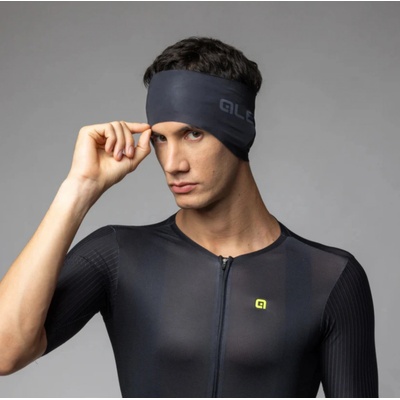 ALÉ Cyklistická čelenka ACCESSORI FONDO čierna