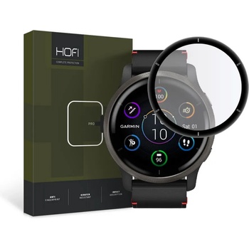 Hofi Хибридно стъкло за часовник Garmin Venu 2 от Hofi Hybrid Pro+ - с черна рамка (9490713931066) - 1005/50