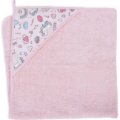 CEBA BABY froté osuška s kapucí PRINTED LINE 100x100cm Unicorn – Zboží Dáma