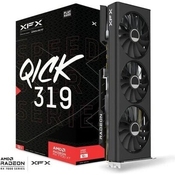 XFX Speedster RX 7700 XT QICK319 Black Gaming 12GB GDDR6 RX-77TQICKB9