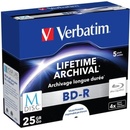 Médiá na napaľovanie Verbatim BD-R 25GB 4x, 5ks