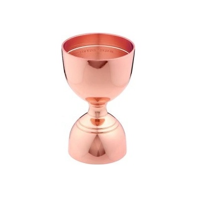 Leopold Jigger v měděném provedení Cocktail Kingdom s ozdobným lemem