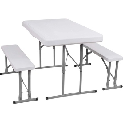 SPRINGOS GF0096 Pivní set pro 6 osob, 105x65 cm, bílý