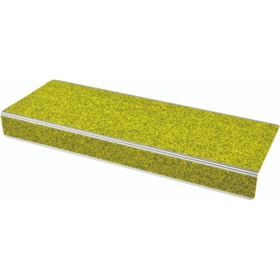 Protiskluzový profil na schodové hrany WT-5409 – minerální granulát v syntetické pryskyřici, žlutá, 600×31×106 mm