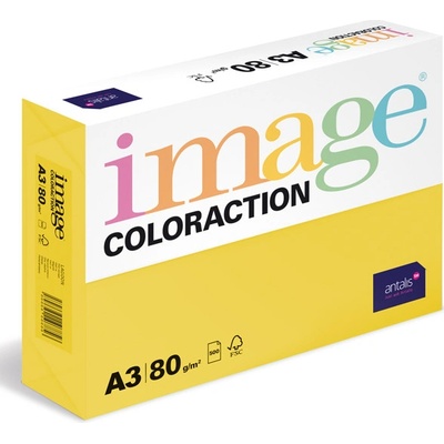 ANTALIS Barevný papír Image Coloraction A3 80g sytá žlutá 500 ks 119145
