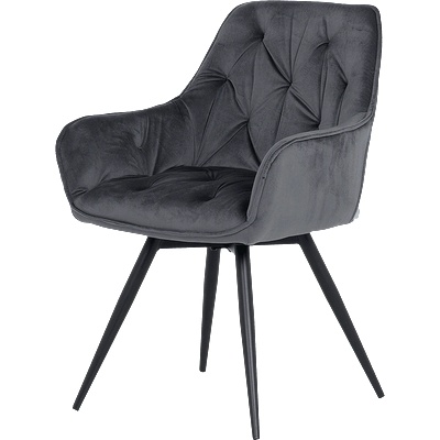 Carmen Трапезен стол latina premium - тъмносив (3532399)