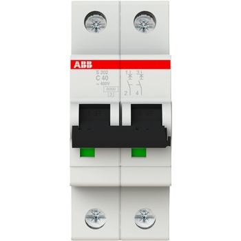 ABB АВТ. ПРЕДПАЗИТЕЛ 2p mcb s202-c40 (m518445)