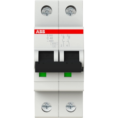 ABB АВТ. ПРЕДПАЗИТЕЛ 2p mcb s202-c40 (m518445)