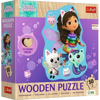 Trefl - Puzzle Happy Gabi wooden - 40 - 99 piese