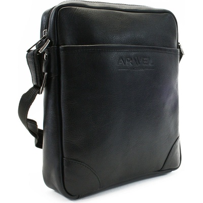 Černý kožený pánský crossbag